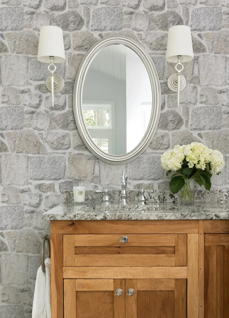 Chesapeake Axelle Stone Wallpaper - Light Grey — Ảnh 3