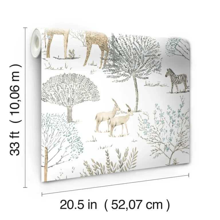 On the Savanna Wallpaper - Neutral — Ảnh 3