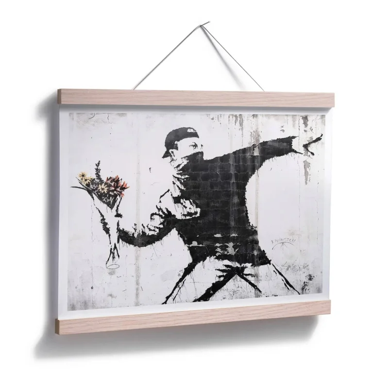 Banksy - "The Flower Thrower" Poster - 30 x 24cm — Ảnh 6