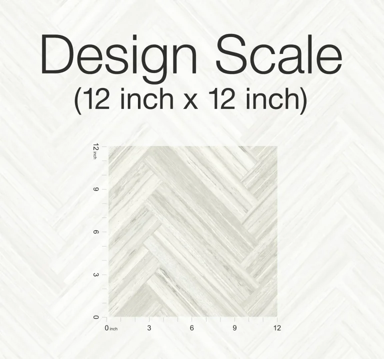 Hermosa Herringbone Peel and Stick Wallpaper - Cream — Ảnh 3