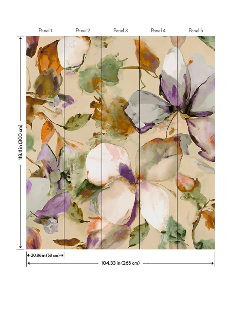 Florian Wall Mural - Lavender — Ảnh 3