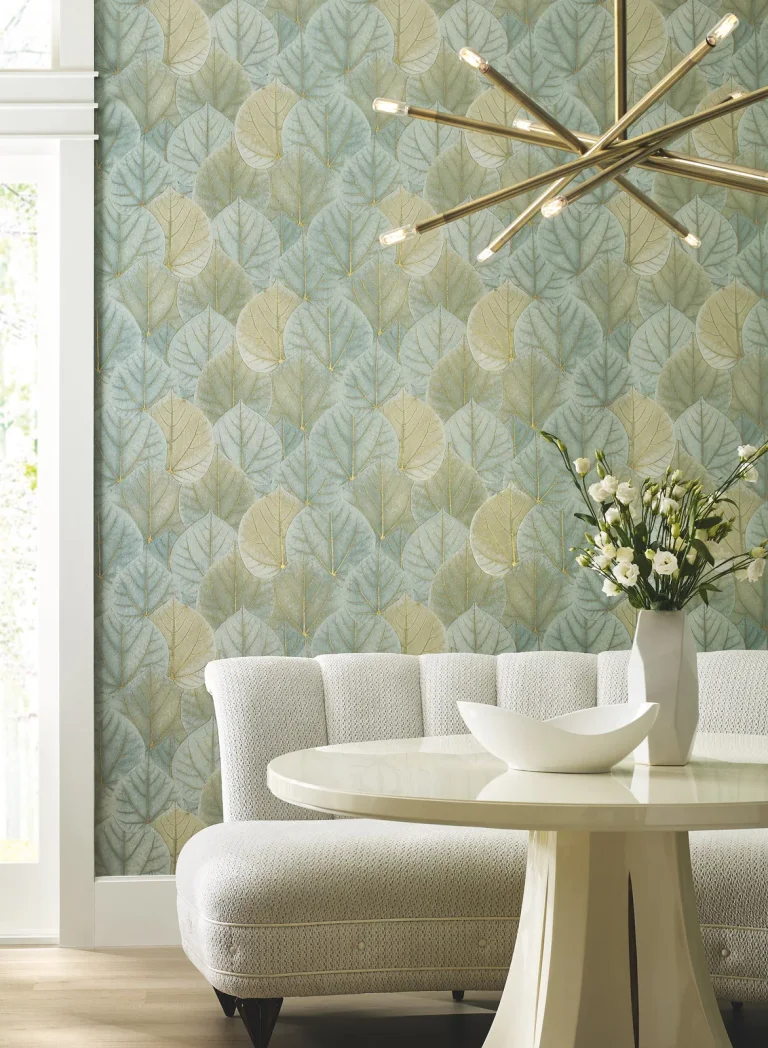 Candice Olson Leaf Concerto Wallpaper - Turquoise — Ảnh 3