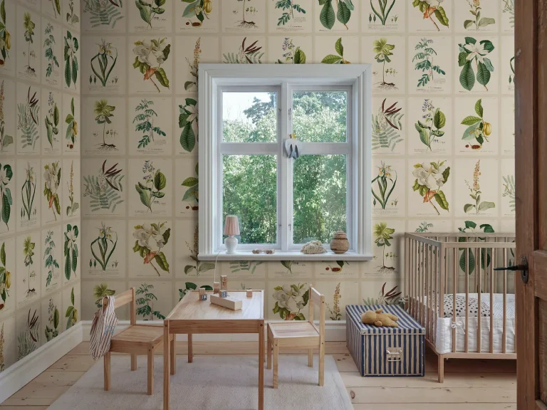 Flora Wallpaper, Green — Ảnh 3