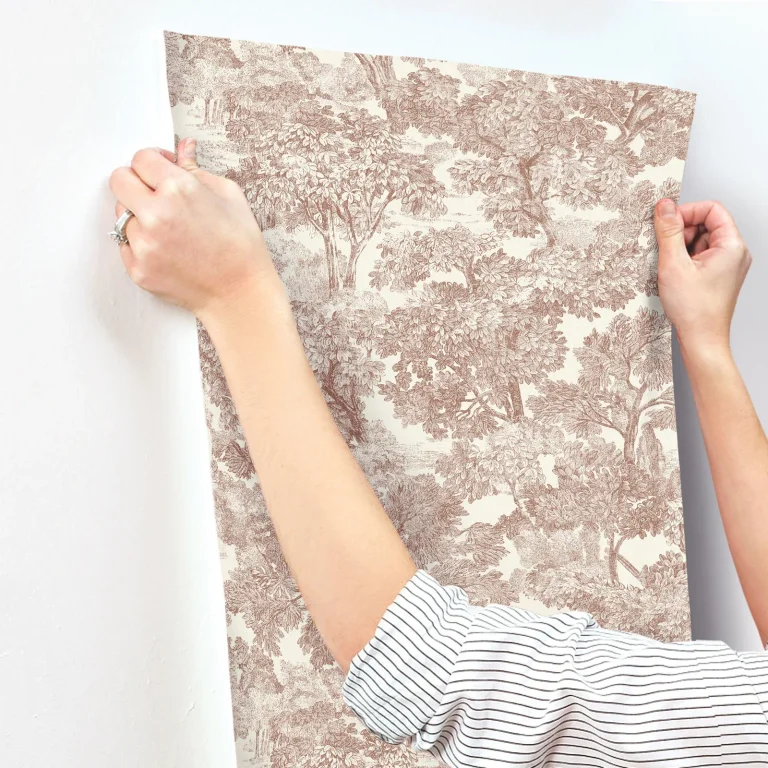 Chesapeake Spinney Toile Wallpaper - Red — Ảnh 3