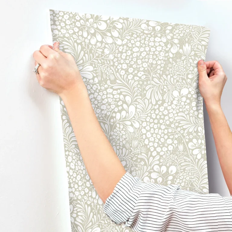 Siv Botanical Wallpaper - Dark Grey — Ảnh 2