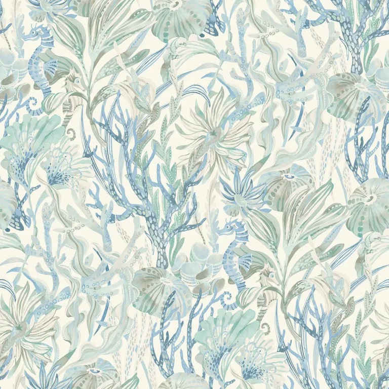 Chesapeake Kelp Garden Tropical Reef Wallpaper - Light Blue — Ảnh 4