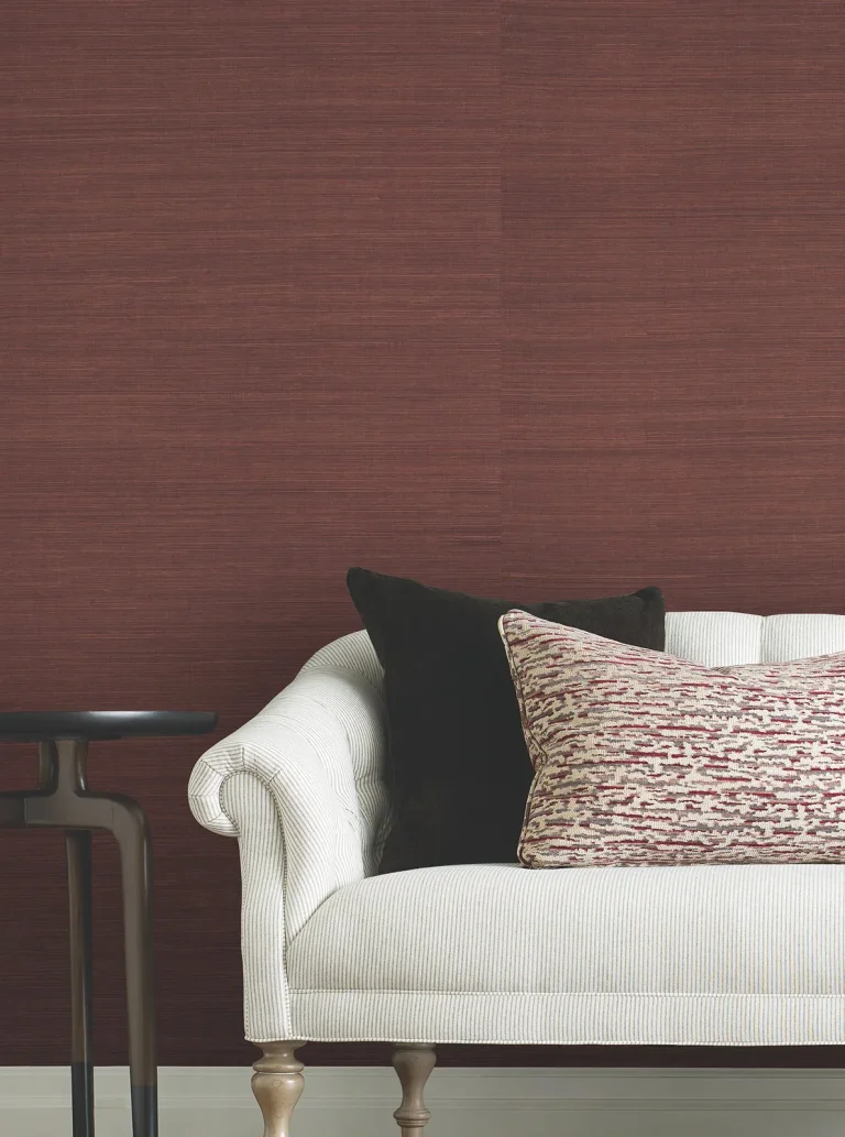 Ronald Redding Maguey Sisal Grasscloth Wallpaper - Brick — Ảnh 3