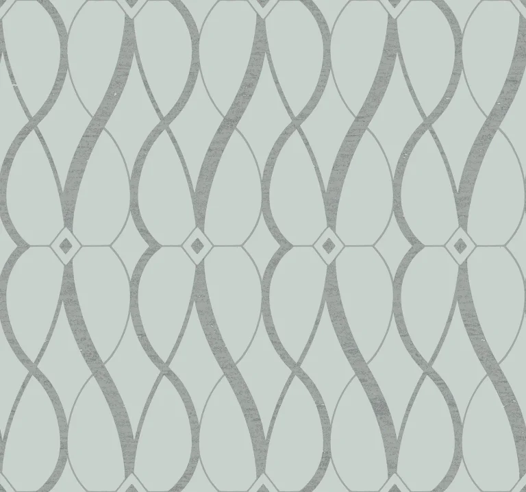 Graceful Geo Wallpaper - Spa/Silver — Ảnh 4