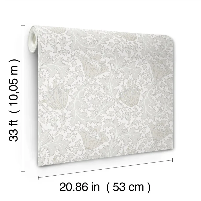 Anemone Floral Trail Wallpaper - Dove — Ảnh 4