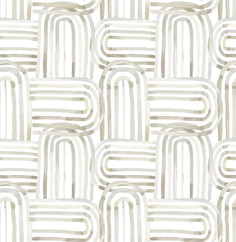 Lolly Arches Wallpaper - Beige — Image 3