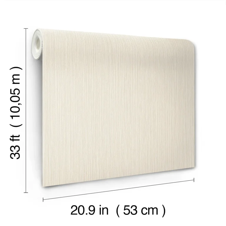 Ewan Textured Stripe Wallpaper - Bone — Ảnh 2