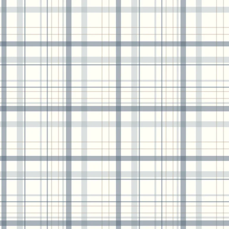 Chesapeake Burgess Plaid Wallpaper - Blue — Ảnh 6