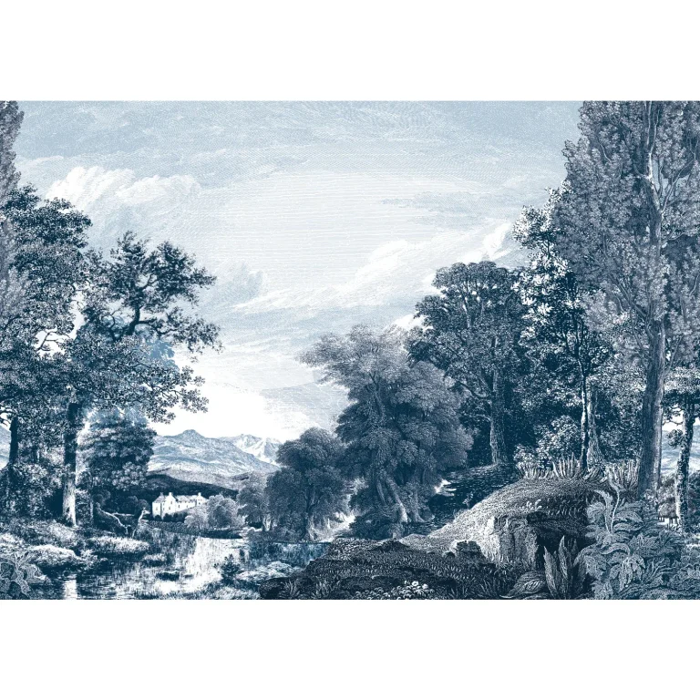Provincial Scenic Wall Mural - Navy — Ảnh 2