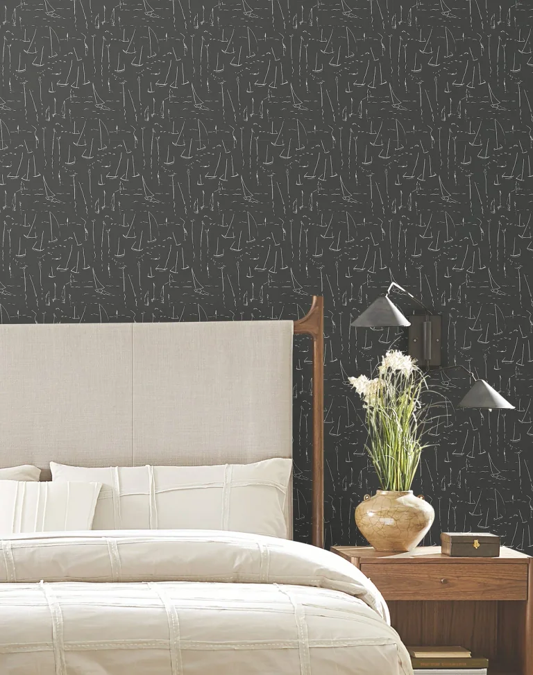 Vermillion Coast Wallpaper - Carbon Black — Ảnh 2