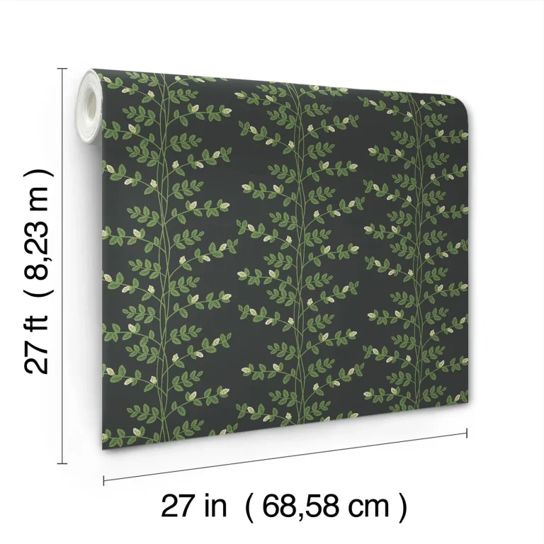 Rifle Paper Co. Climbing Vine Wallpaper - Black — Ảnh 6