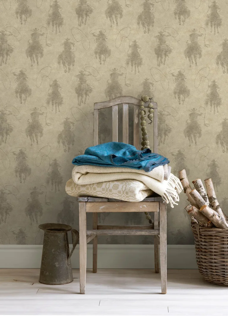 Chesapeake Stockman Silhouette Wallpaper - Khaki — Ảnh 3