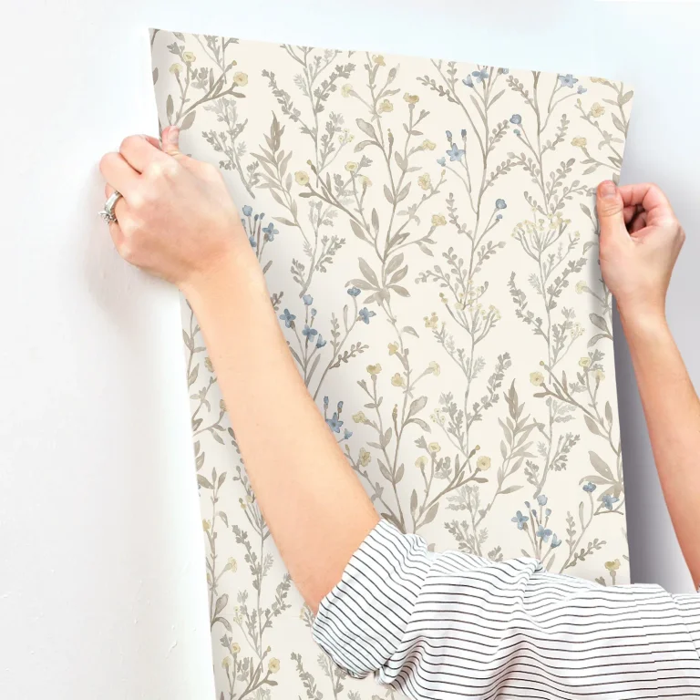 Chesapeake Laverne Wildflowers Wallpaper - Neutral — Ảnh 3