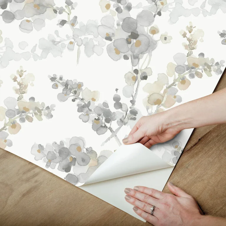 Candice Olson Blossom Fling Peel and Stick Wallpaper - Steel — Ảnh 4