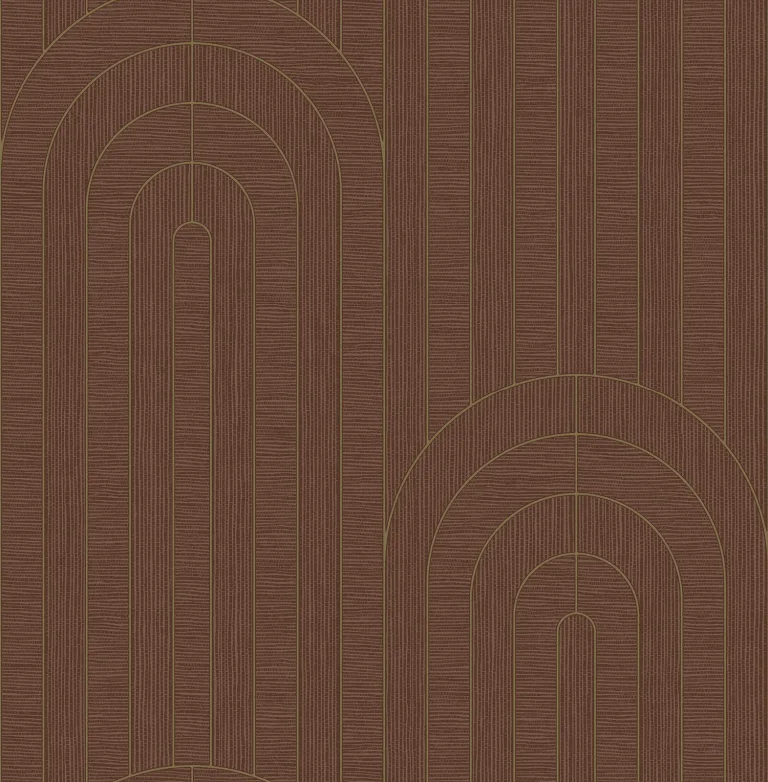 Declan Textured Arches Wallpaper - Maroon — Ảnh 5