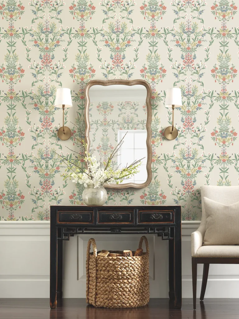 Rifle Paper Co. Luxembourg Wallpaper - Linen Multi — Ảnh 2