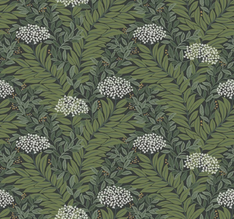 Rifle Paper Co. Highgrove Wallpaper - Black — Ảnh 4