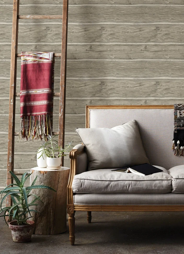 Chesapeake Lodgepole Wallpaper - Grey — Image 2