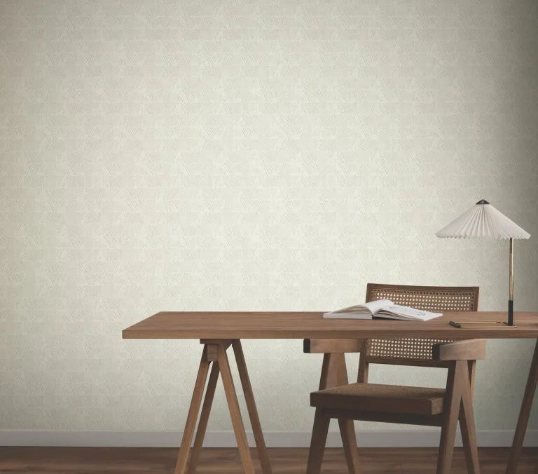 Woodcut Wallpaper - Grey & White — Ảnh 6
