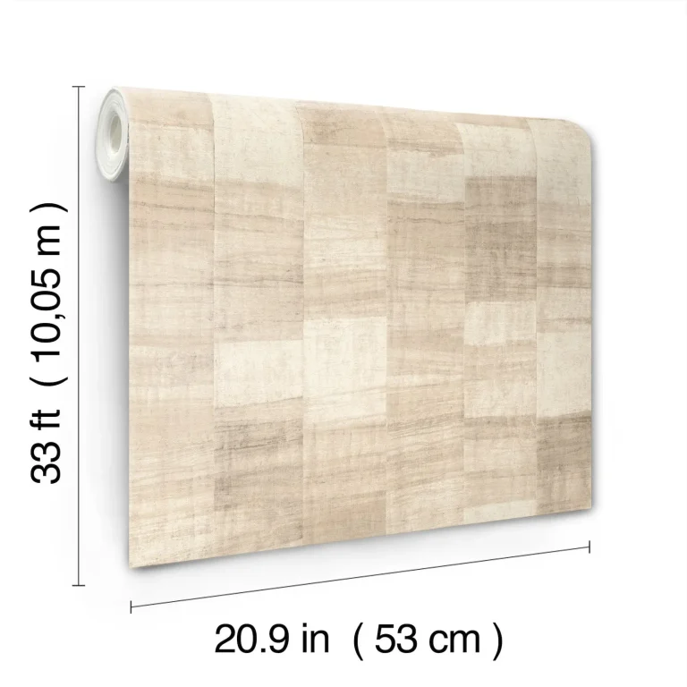 Ivo Block Stripe Wallpaper - Beige — Ảnh 6