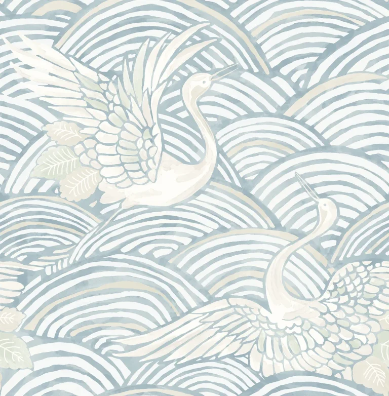 Egret Wallpaper - Sky Blue — Ảnh 5
