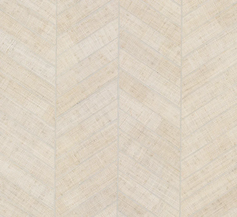 Ronald Redding Atelier Herringbone Wallpaper - White — Ảnh 2