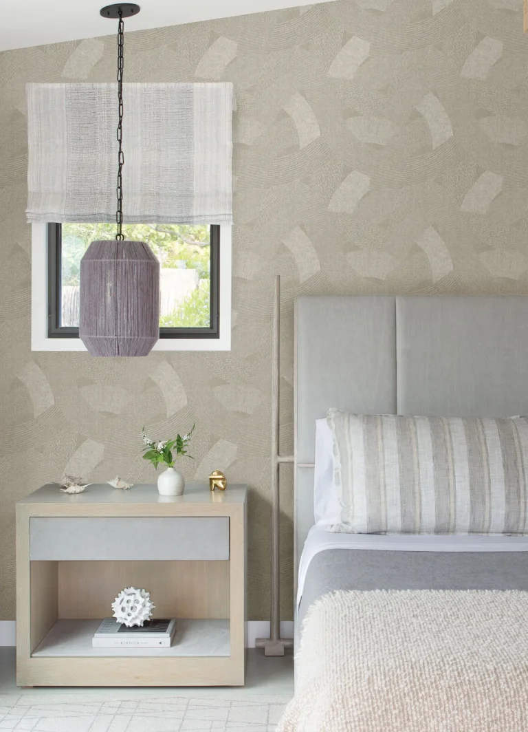 Tania Woven Abstract Wallpaper - Brown — Image 3
