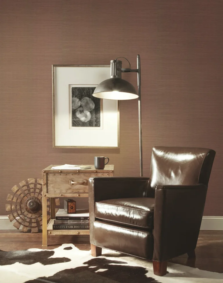 Plain Sisal Wallpaper - Taupe — Ảnh 3