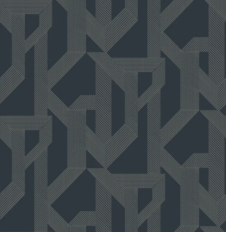 Franz Geometric Wallpaper - Navy — Ảnh 4