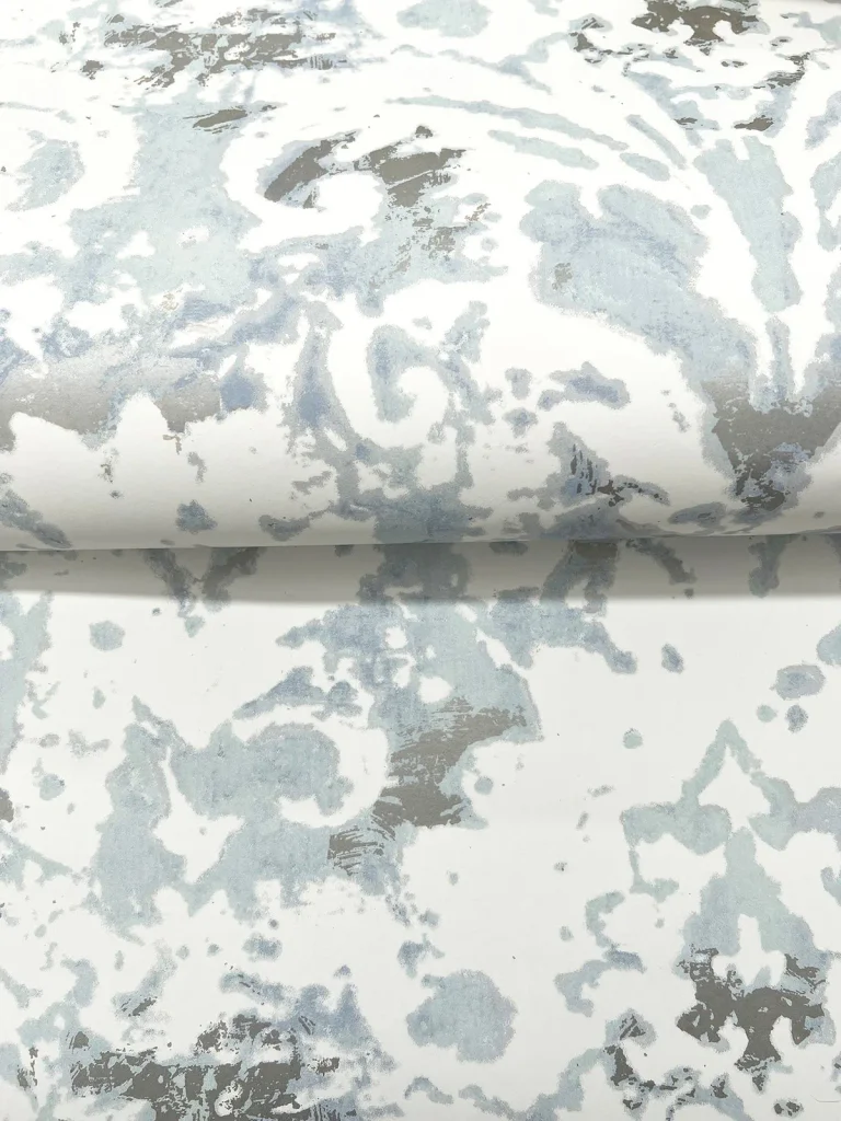 Candice Olson Velvet Crush Damask Wallpaper - Blue & Pearl — Ảnh 2