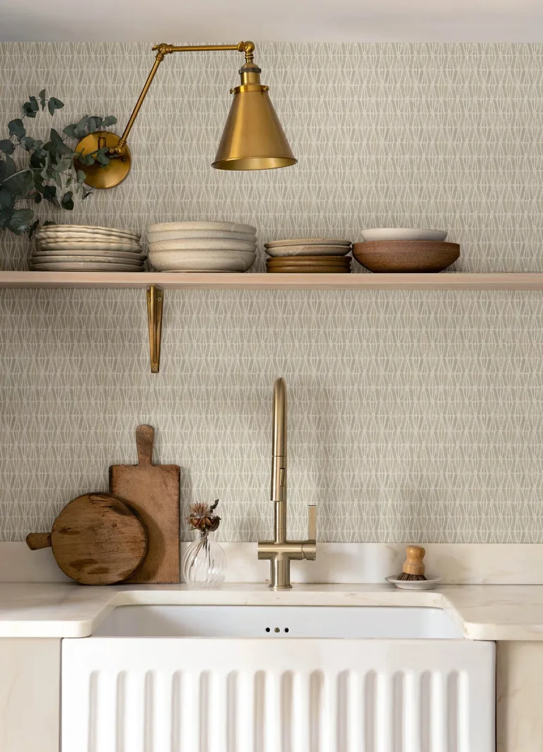 Chesapeake Nabi Geometric Wallpaper - Neutral — Ảnh 3