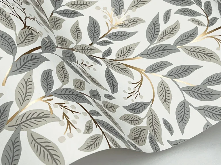 Rifle Paper Co. Willowberry Wallpaper - Linen & White — Ảnh 5