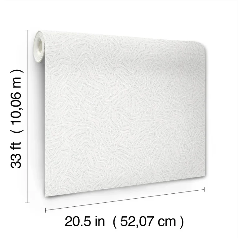 Hollenback Dotted Abstract Wallpaper - Pearl — Ảnh 3