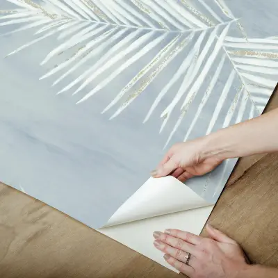 Endless Summer Peel and Stick Wallpaper - Blue/Gold