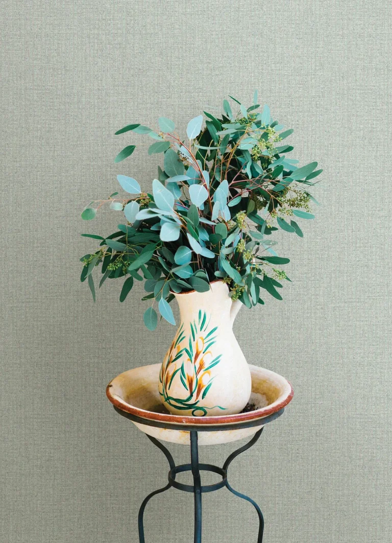 Lawndale Textured Pinstripe Wallpaper - Sage — Ảnh 2
