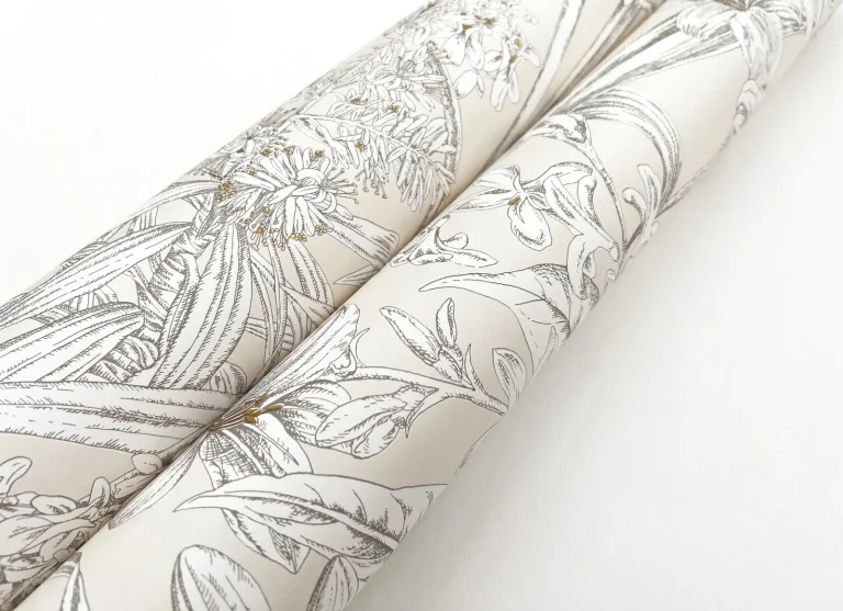 Orchid Conservatory Toile Wallpaper - Beige/Taupe — Image 4