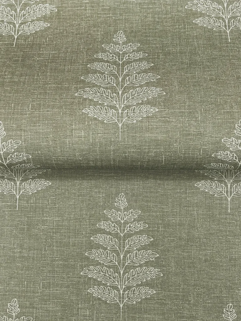 Chesapeake Frond Leaf Wallpaper - Dark Green — Ảnh 7