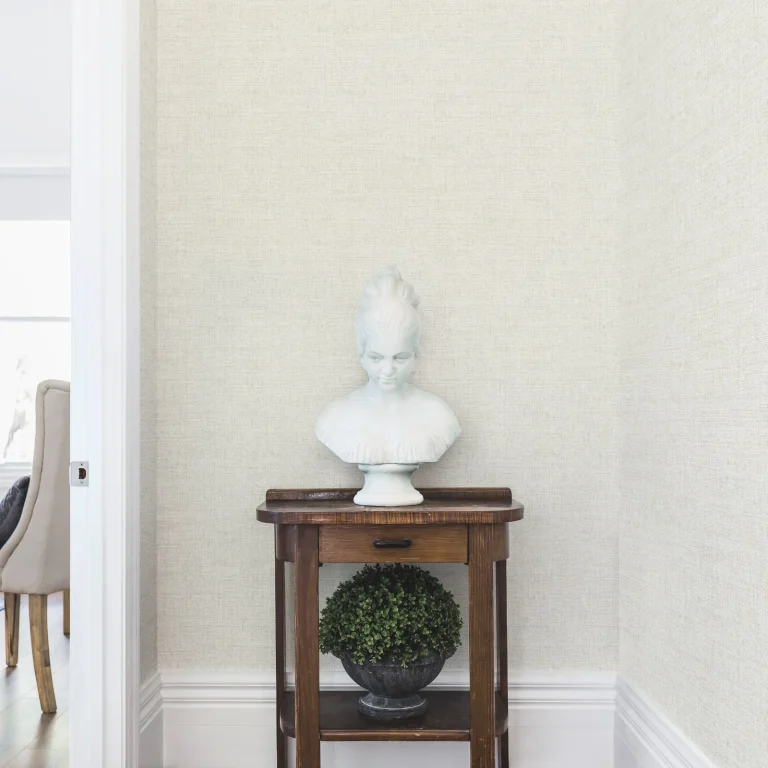 Papyrus Weave Peel and Stick Wallpaper - White — Ảnh 4
