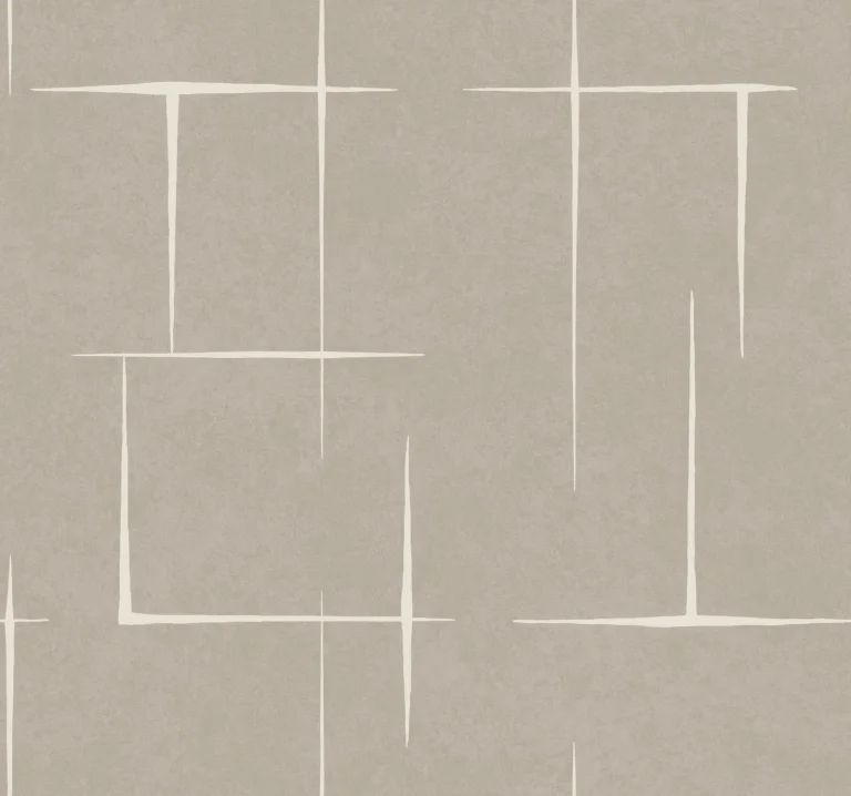 Ronald Redding Malia Wallpaper - White & Taupe — Image 4
