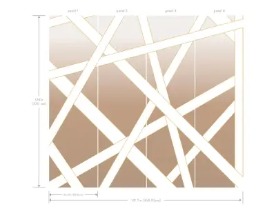 Nastri Shade Wall Mural - Beige