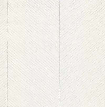 Palm Chevron Wallpaper - White/Silver