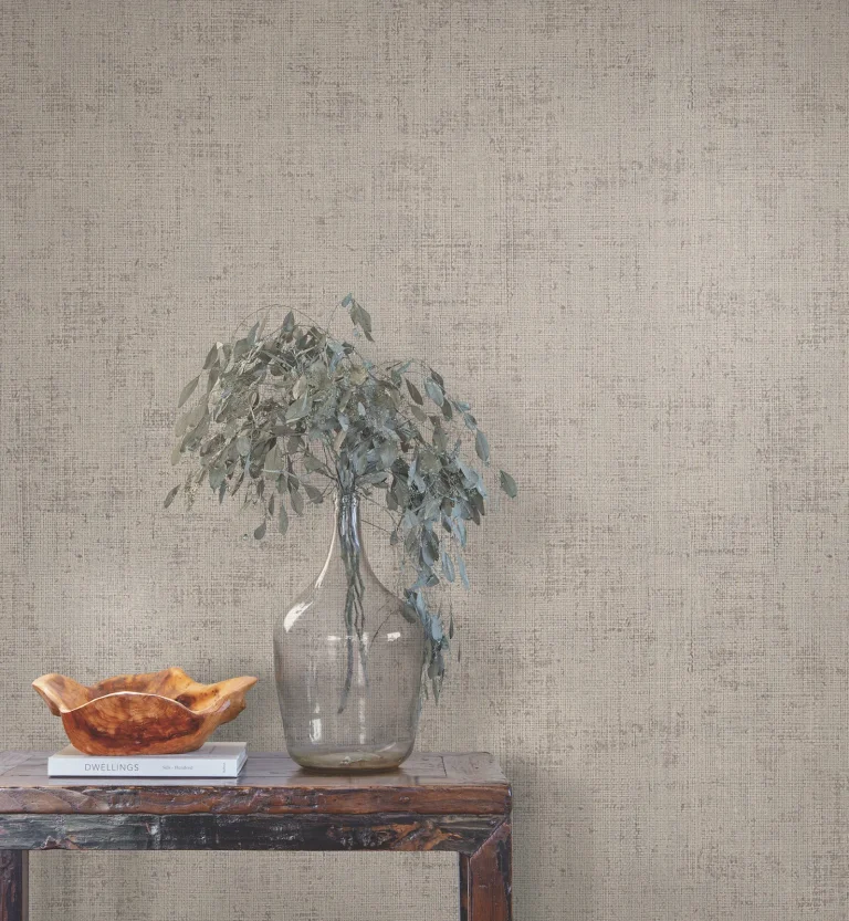 Alma Faux Weave Wallpaper - Grey — Ảnh 6
