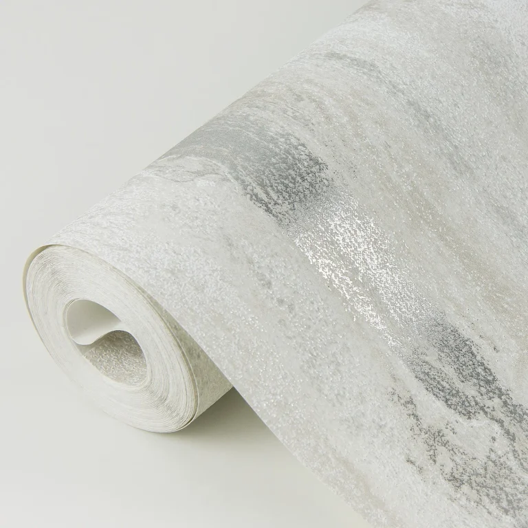 Delesse Marbled Wallpaper - Platinum — Image 2