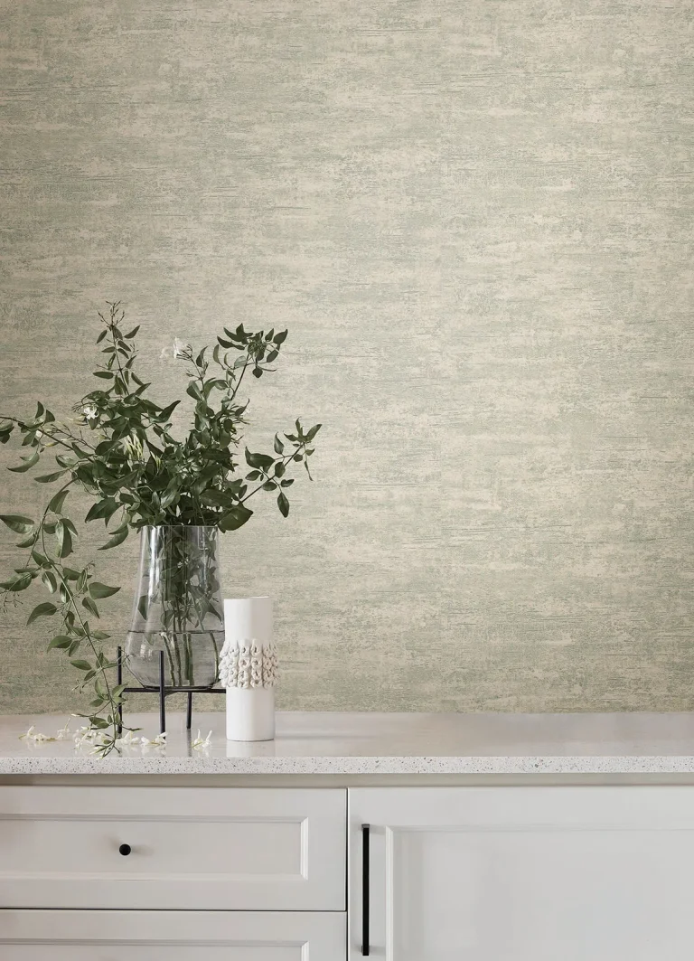 Weathered Stucco Wallpaper - Ecru — Ảnh 3