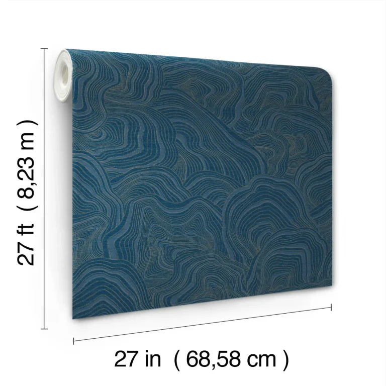 Ronald Redding Geodes Wallpaper - Navy — Ảnh 2