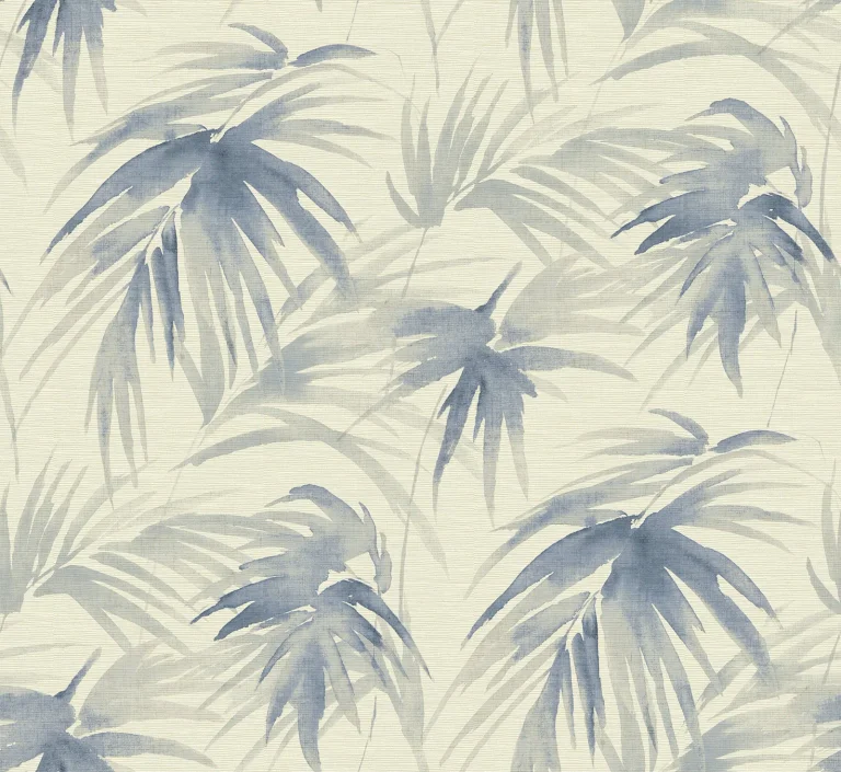 Darlana Grasscloth Wallpaper - Blue — Ảnh 2
